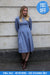 Rosa Dress - Blue Scollop | FINAL SALE